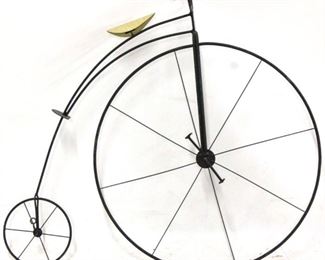 237 - Curtis Jere 1985 signed Highwheeler bike sculpture 29 x 34
