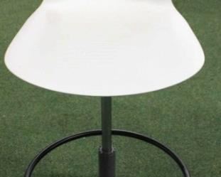 245 - Knoll molded seat adjustable office chair 48 x 18 3/4 x 18 3/4
