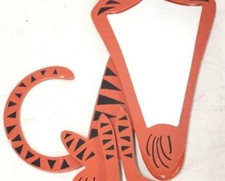 291 - Masketeers 1967 wall mirror of tiger 30 x 20

