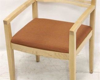 294 - Knoll Studio Ricchio arm chair, maple finish 32 x 22 x 22
