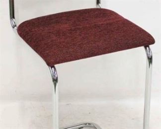 303 - Knoll Cesca chrome bar height stool 43 x 19 x 21 seat height 28
