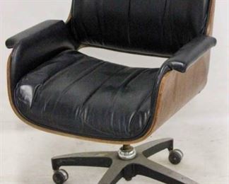 312 - Rare Plycraft laminate swivel task chair 35 x 25 x 27
