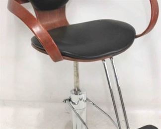 316 - Norman Cherner for Plycraft barber pretzel chair Rare vintage mid-century Adjustable height 39 x 24 x 27
