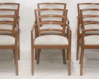 352 - Set of 6 Knoll Raul De Armas MCM arm chairs 34 x 26 x 23
