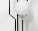 364 - Chrome Goffredo Reggiani 4 globe floor lamp 65" tall
