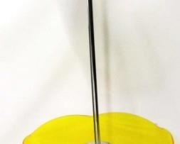 369 - Vintage Laurel chrome floor lamp w/ acrylic table 54" tall
