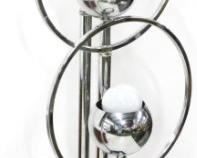 379 - Triple orb chrome floor lamp 66" tall
