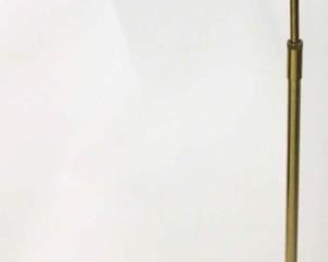 381 - Koch & Lowy brass swing arm floor lamp 45 1/2" tall
