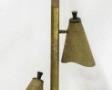 408 - Vintage tension floor lamp, 3 shades does have rust spots 104"
