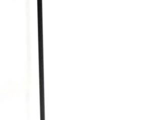 421 - Black arm floor lamp 43" tall
