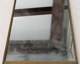 439 - Vintage mid-century framed mirror 43 x 25 1/2
