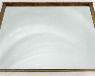 446 - Mid-century mirror, profile crown 35 x 38 1/2
