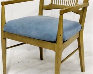 500 - Vintage blonde finish arm chair 32 1/2 x 22 x 20 1/2
