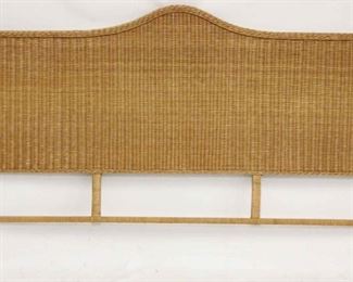 533 - Vintage wicker king size headboard 46 1/2 x 79
