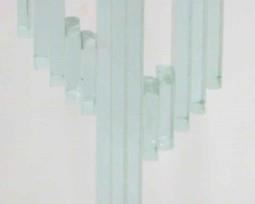 558 - Cactus glass lighted sculpture 10" tall
