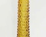 562 - Vintage Empoli amber tall glass decanter 21" tall
