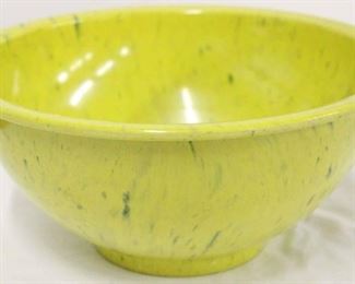 569 - Vintage USA Melmac confetti mixing bowl 4 1/2 x 10
