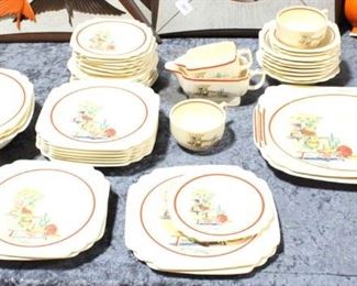 590 - 44 Piece set Homer Laughlin Mexicana china
