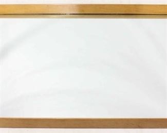 607 - Crawford Furniture blonde finish mirror 32 x 46 x 2.5

