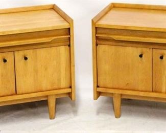 619 - Crawford Furniture pair bedside stands 23.5 x 26 x 15
