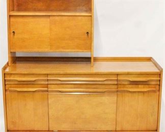 620 - Crawford Furniture 2 part credenza with shelf 28 x 30 x 9; 30.25 x 54 x 19
