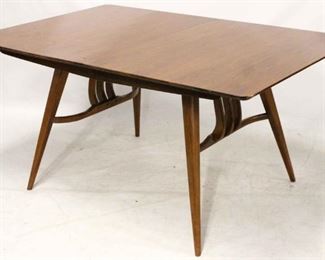 638 - Vintage Danish mid-century splay leg dining table 29 x 60 x 40
