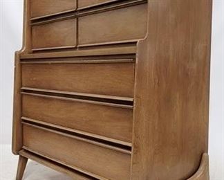 714 - Vintage United Furn floating chest on chest 48 1/2 x 40 x 19 1/2 general wear from use
