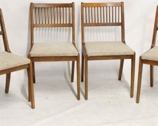 720 - Set of 4 Danish mid-century dining chairs spindle back 32 x 17 x 15 1/2
