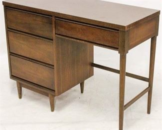 721 - Vintage mid-century laminate top kneehole desk 31 1/2 x 42 x 18
