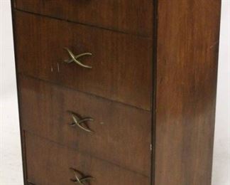 726 - Mid-century 4 drawer chest general wear & use 47 x 30 x 18 1/2
