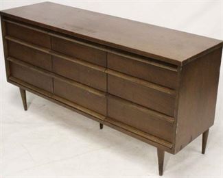 739 - Bassett MCM triple dresser 30 1/2 x 60 x 18 general wear with use
