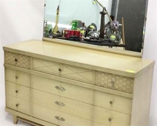 741 - Vintage original finish dresser with mirror 32 x 54 x 18
