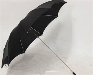 1009 - Vintage black umbrella 20.5 long
