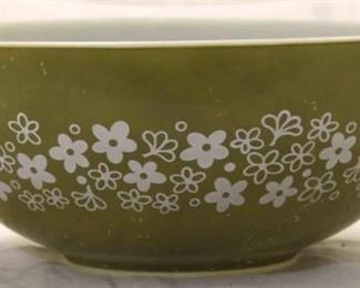 1061 - Pyrex Crazy Daisy batter bowl 4.5 tall x 13 long x 10 wide
