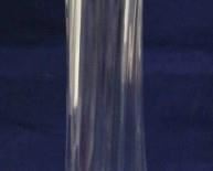 1076 - Crystal swung glass vase 15.5 tall
