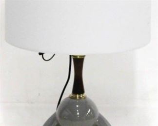 1168 - Vintage ceramic gray table lamp 25.5
