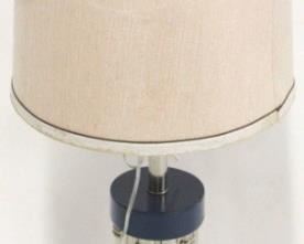 1176 - Faux bamboo vintage table lamp 42 tall
