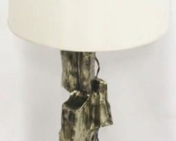 1182 - Brutalist sculptured Richard Barr for Laurel lamp 49 tall
