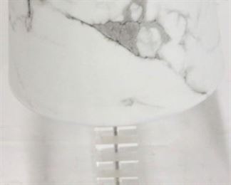 1181 - Vintage stacked acrylic table lamp 29 tall
