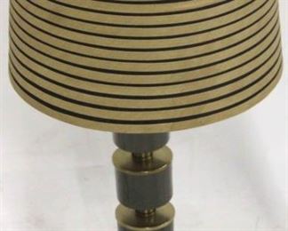 1187 - Vintage stacked cylinder table lamp 26 tall
