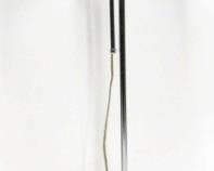 1186 - Vintage chrome adjustable height floor lamp 57 tall
