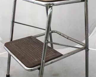 4005c - Mid-century COSCO stool 16 x 28 x 17
