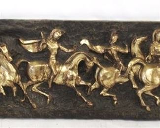 5955 - 1960s Finesse Originals wall sculpture Roman soldiers 21.5 x 61
