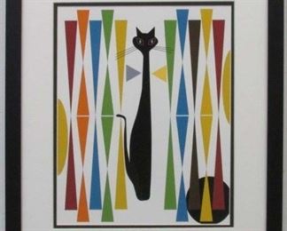 9001 - MID CENTURY MODERN CATS 17.5 X 20.5
