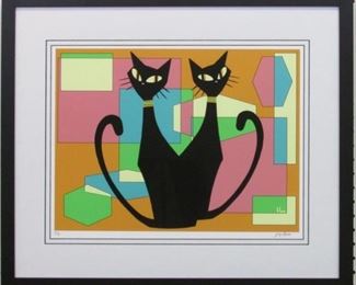 9010 - HERE IS LOOKING AT YOU ARTIST PROOF BY IVY LOWE 25 X 21.5
