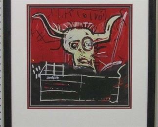 9019 - CABRA BY GRAFFITI ARTIST J.M. BASQUAIT 22 X 24
