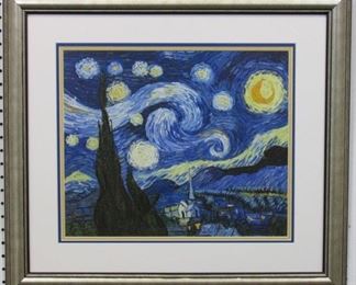 9020 - STARRY NIGHT GICLEE BY VINCENT VAN GOGH 23.5 X 26
