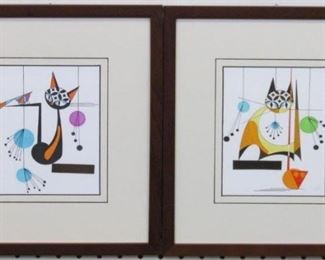 9027 - SET OF 2 ATOMIC CATS 11 X 12
