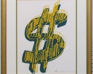 9031 - $ GICLEE BY ANDY WARHOL 22 X 26.5
