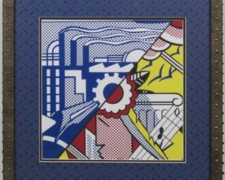 9030 - INDUSTRY & THE ARTS GICLEE BY ROY LICHTENSTEIN 22 X 22

